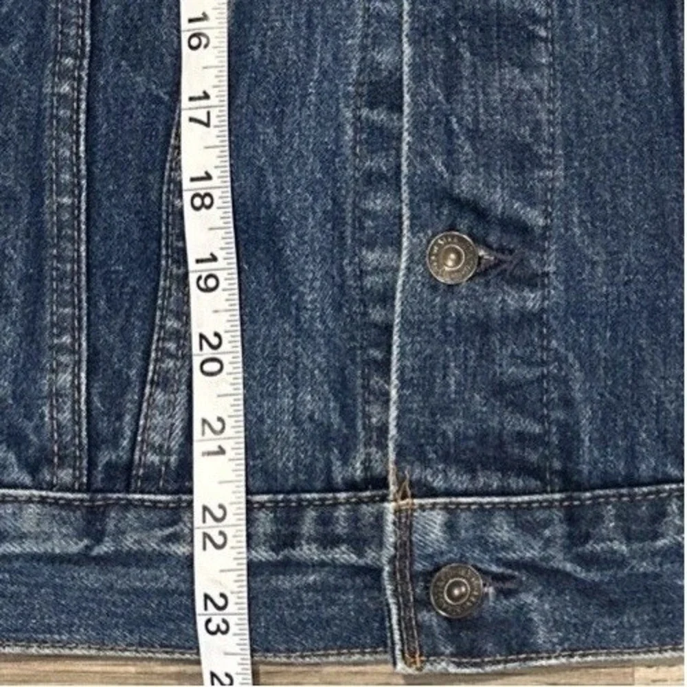 Vintage Levi's 70506-0216 Denim Trucker Jacket Men Size 40 Dark Wash Canada - Picture 8 of 9